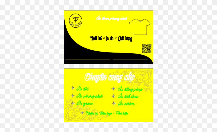 Business Card Yellow Color - Poster Clipart