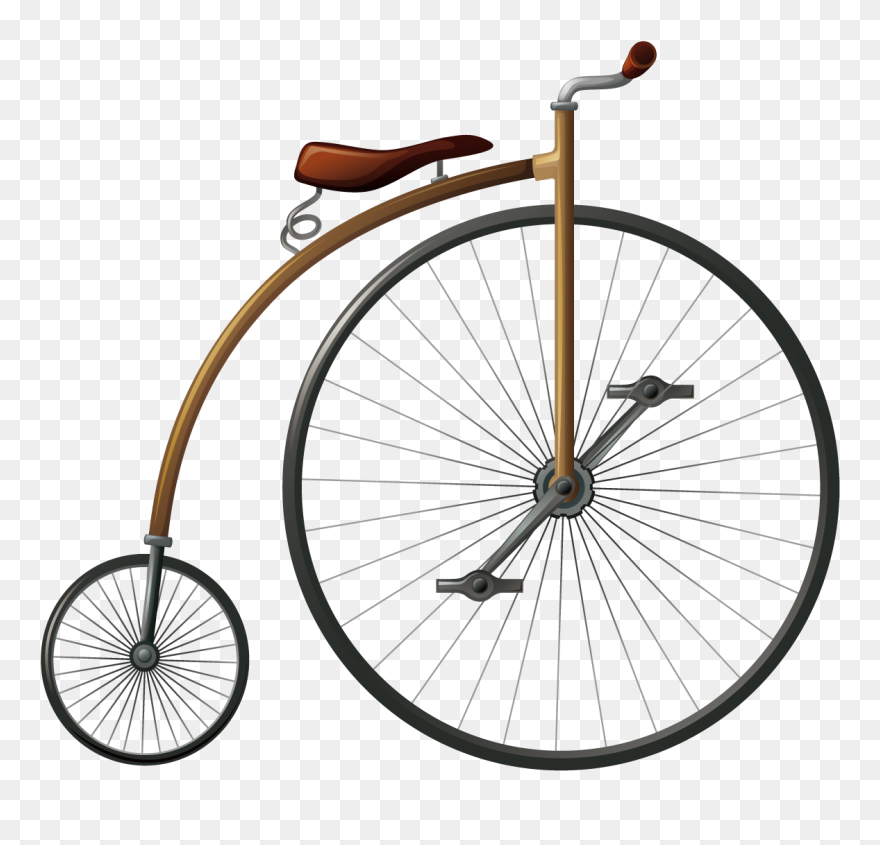 Bicycle Wheel Penny-farthing Big Wheel - Penny Farthing Bike Png Clipart