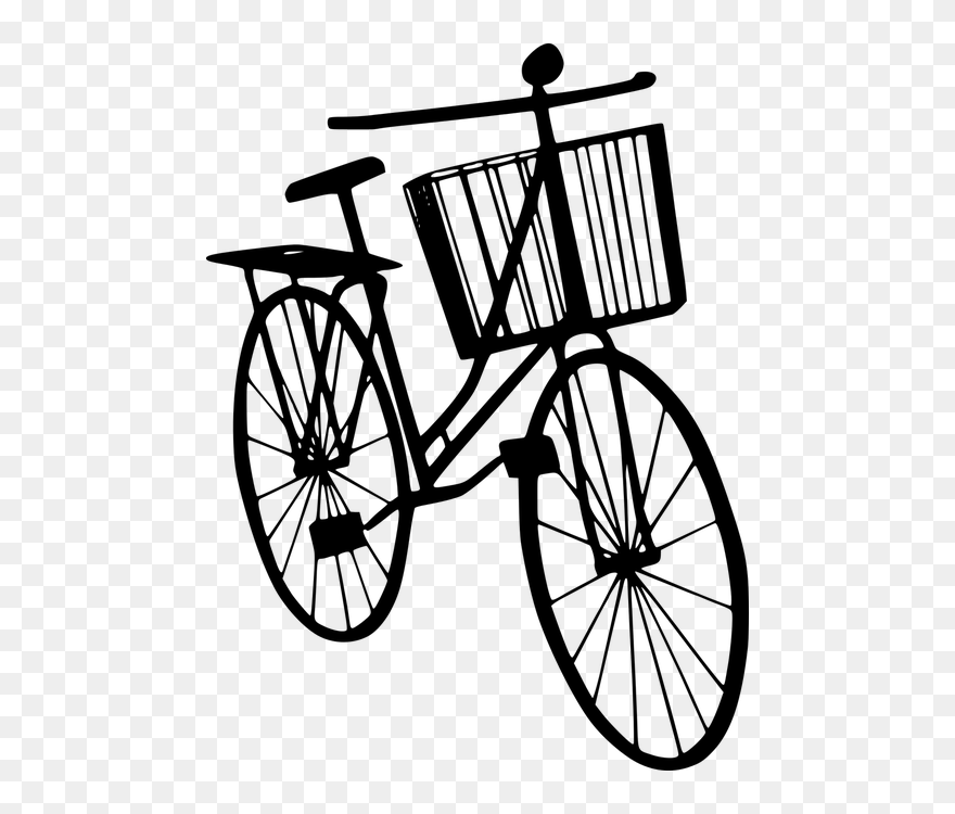 Silhouette Bicycle Bike - Bicycle Clipart