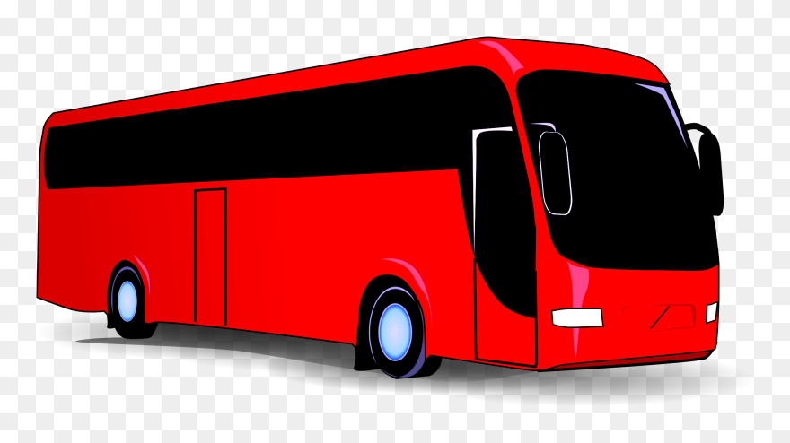 Clipart Bus Coach - Transparent Background Bus Icon Png