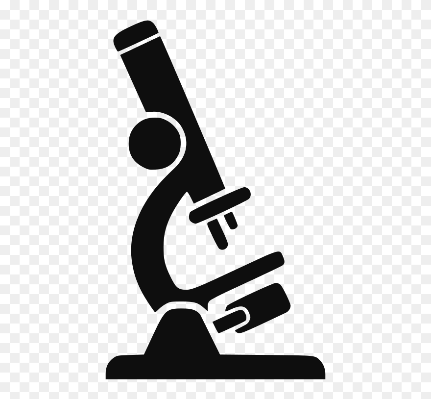 Microscope Icon - Microscope Black And White Clipart - Png Download