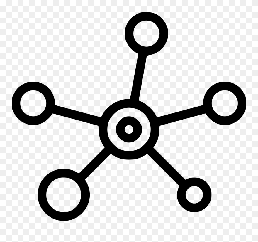 Science Research Connect Mole Atom - Science Vector Image Png Clipart