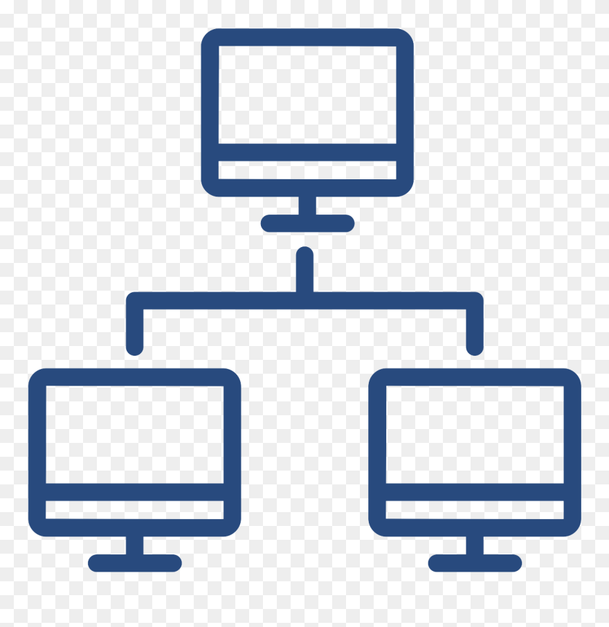 Simple Computer Networking Clipart