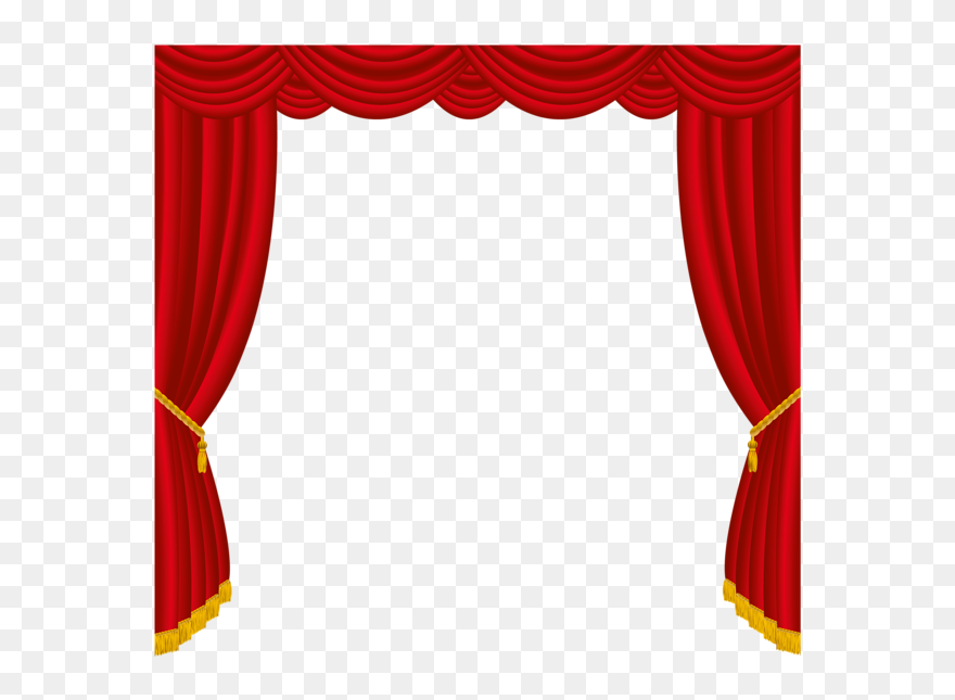 Curtains Clipart Puppet Stage - Curtain Background Transparent - Png Download
