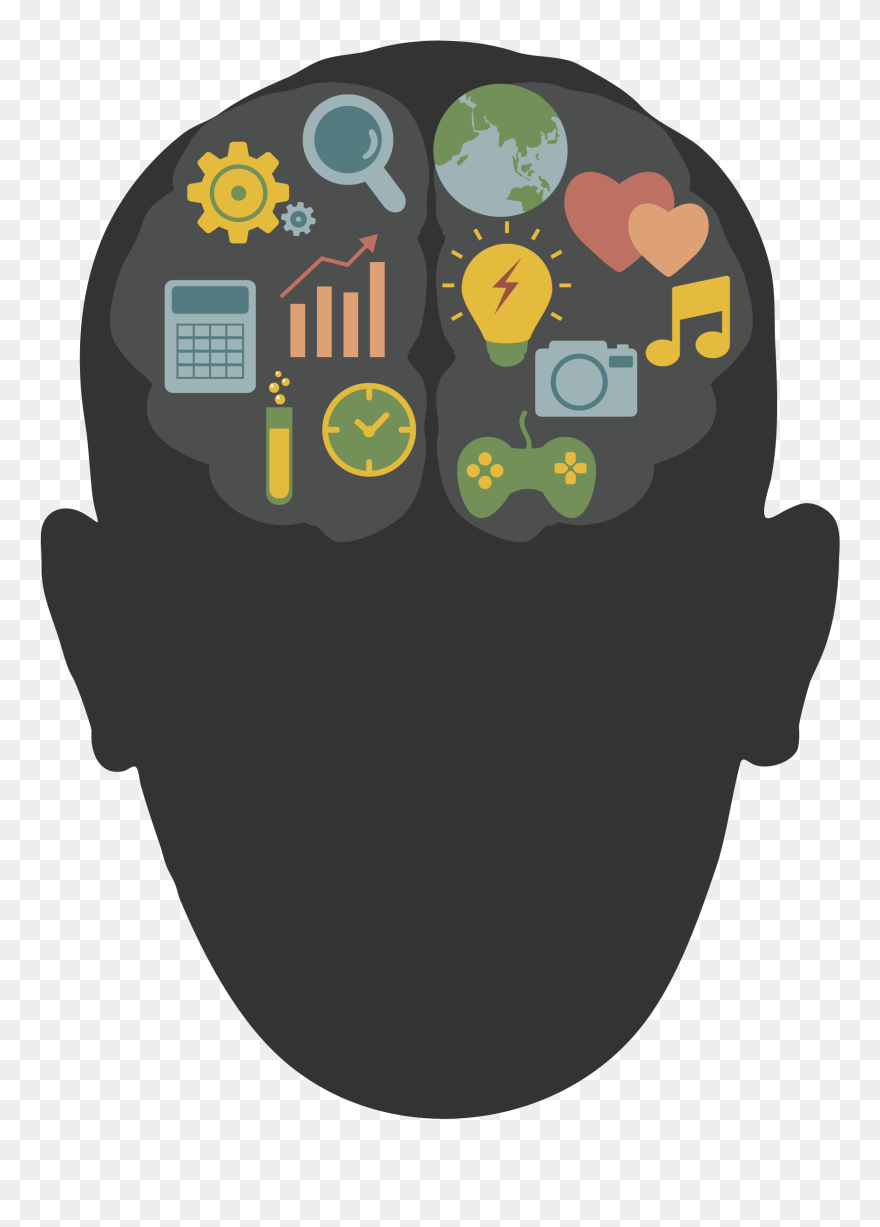 Power Plant Silhouette At - Brain Technology Clip Art - Png Download