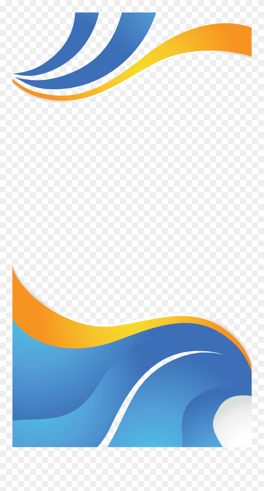 Transparent Blue Wallpaper Png - Blue And Yellow Vector Background Design Transparent Clipart