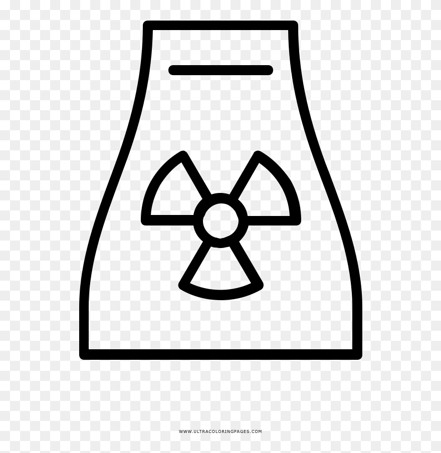 Nuclear Power Plant Coloring Page - Nuclear Energy Coloring Pages Clipart