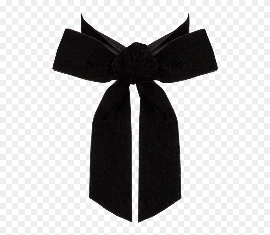 Transparent Black Ribbon Bow Png Clipart