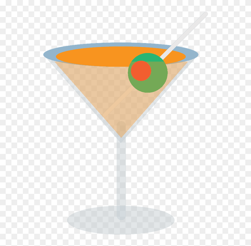 Cocktail Glass Emoji Clipart - Iba Official Cocktail - Png Download