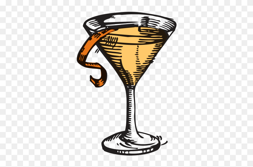 Mayfield Gin Mayfield 75 Cocktail - Wine Glass Clipart