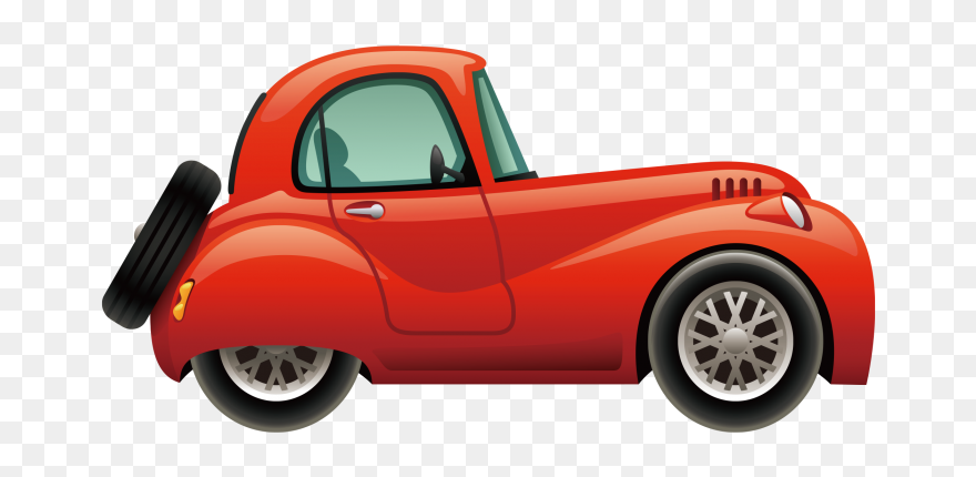 Red Car Png Clipart Free Download Searchpng - Antique Car Transparent Png
