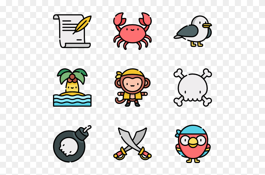 Maps Vector Pirate - Icon Pirate Map Clipart