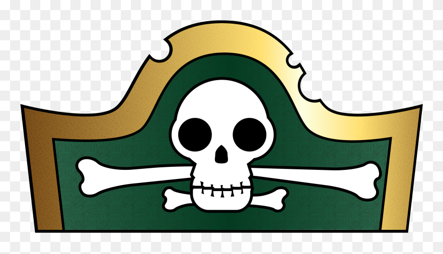 Pirate Hat Template For Kids - Printable Cut Out Pirate Hat Template Clipart