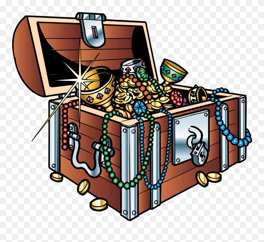 Treasure Chest Png - Treasure Box Animated With Transparent Background Clipart