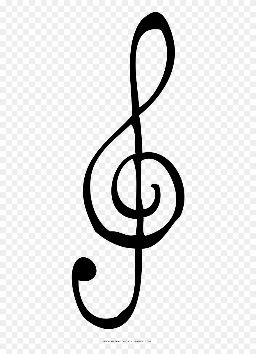 Transparent Treble Cleff Clipart - Png Download