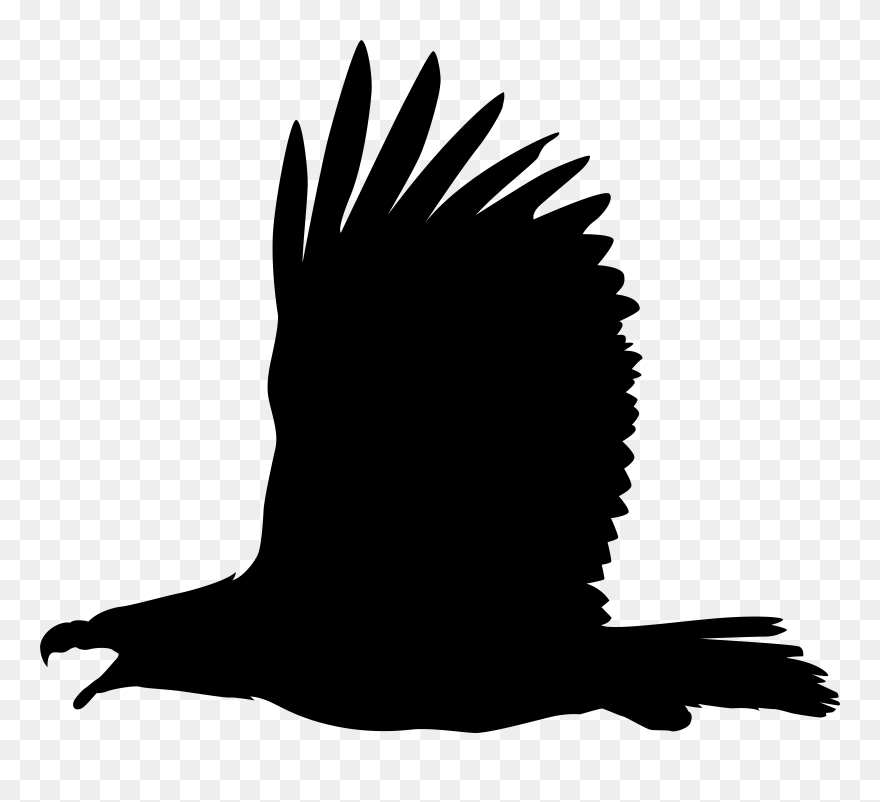 Bald Eagle Silhouette Clip Art - Png Download