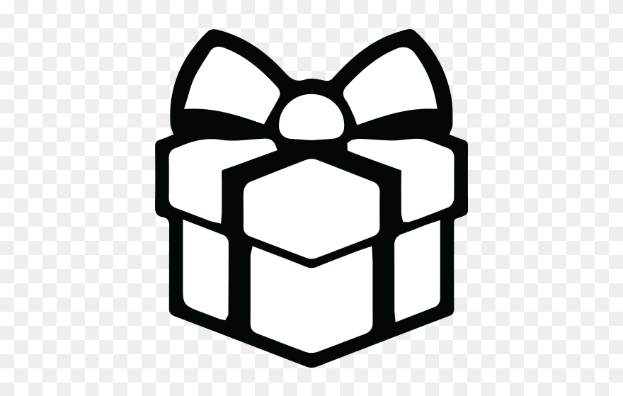 White Transparent Gift Box Clipart