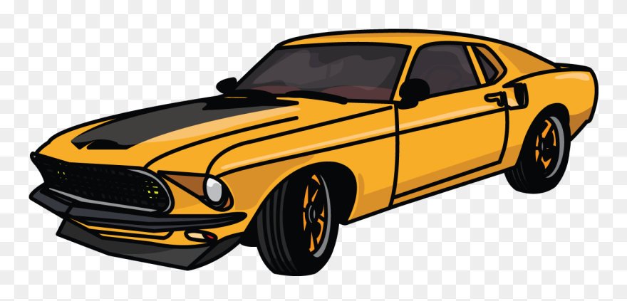 Fast Clipart Fast Furious, Picture - Mustang Drawing Car - Png Download