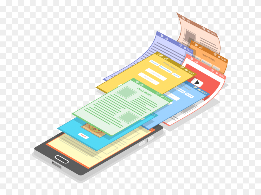 Mobile Apps Clipart Png Image Free Download Searchpng - Isometric Design Png Transparent Png