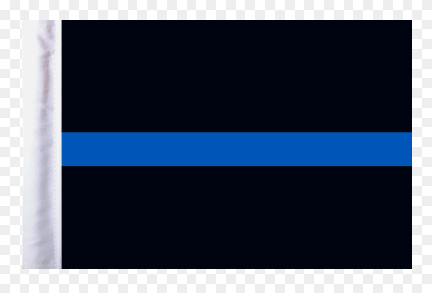 Thin Blue Line Motorcycle Flag - Parallel Clipart