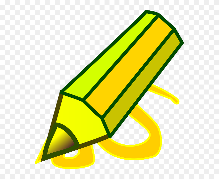 Icon, Pencil, Yellow, Theme, Apps, Highlighter - Pencil Clipart - Png Download
