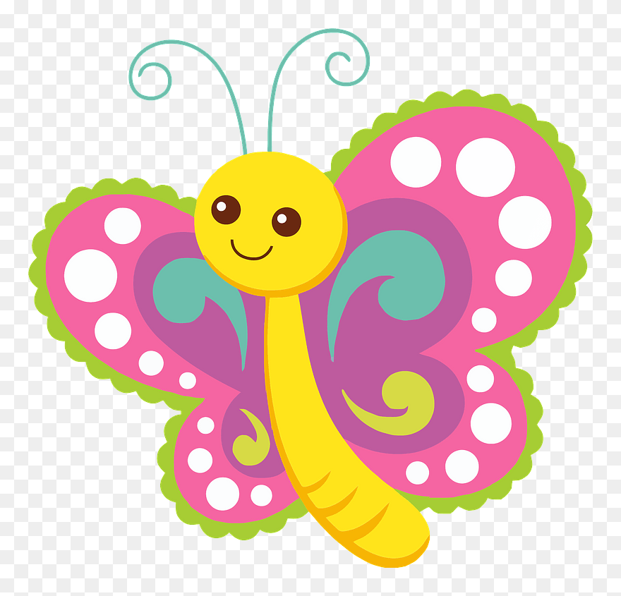 Cute Butterfly Clipart - Png Download