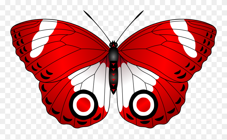 Red Butterfly Png - Red Butterfly Clipart Transparent Png