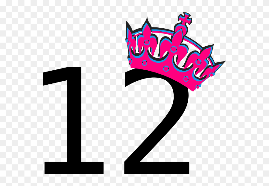 Pink Number 12 Clipart - Happy Birthday 15th Png Transparent Png