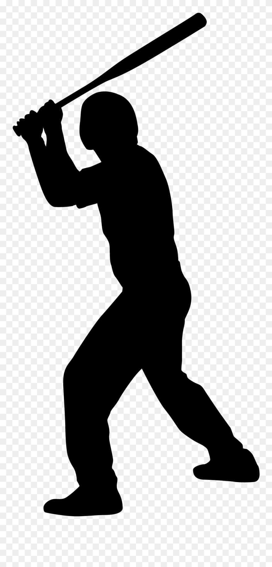 Baseball Silhouette Figures,vector Png Download - Silhouette Clipart