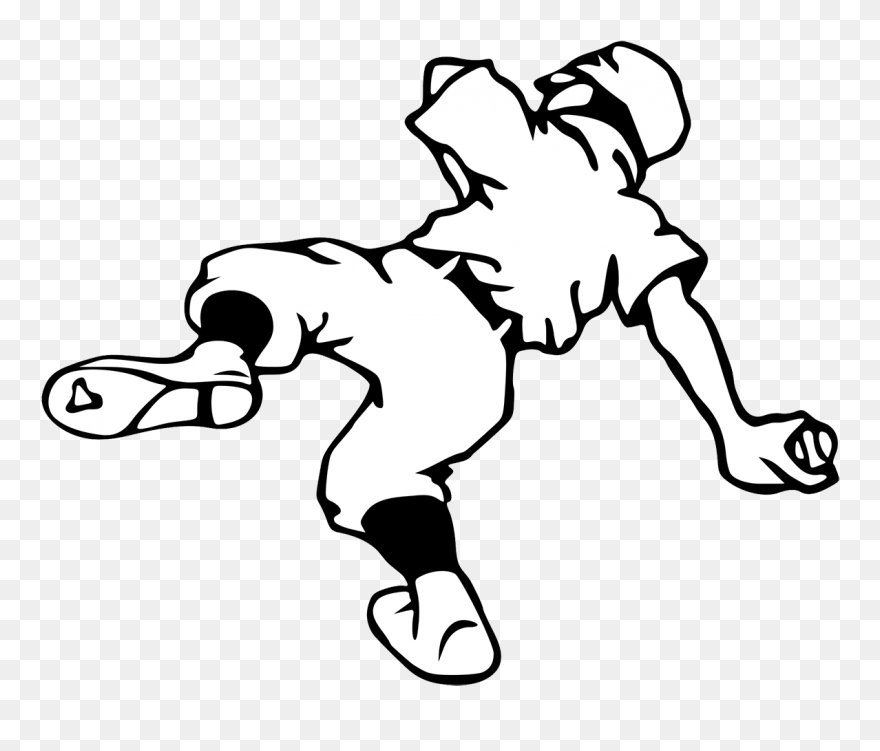 Baseball Black And White Clipart Clip Free Library - Gambar Softball Hitam Putih - Png Download