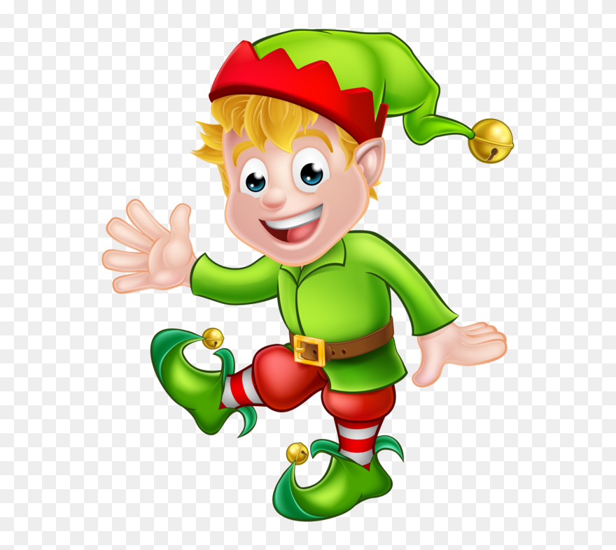 Transparent The Elf On The Shelf Santa Claus Christmas - Cartoon Clipart