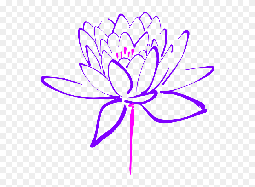Lotus Flower Clipart Green - Png Download