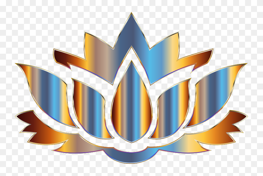 Transparent Flower Silhouette Png - Lotus Flower Logo Png Clipart