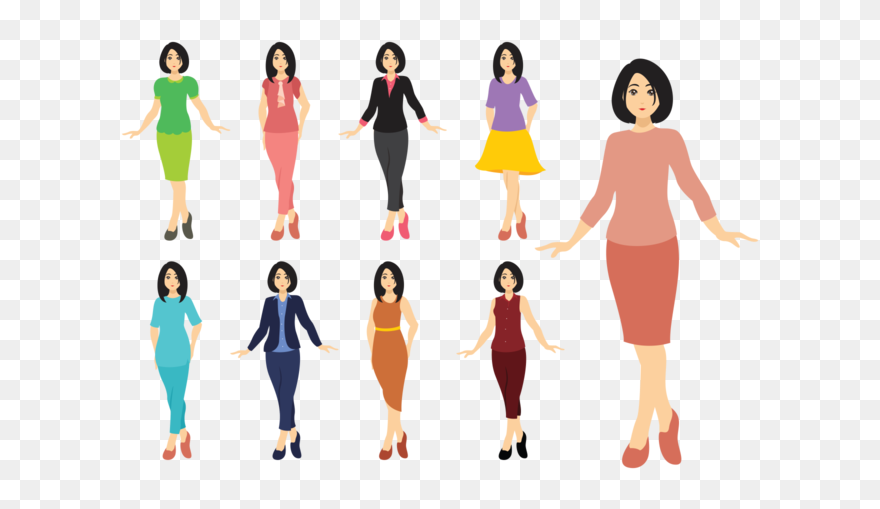 Mujer Vectors - Mujer Vector Clipart