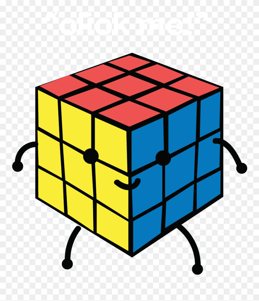 Clip Art Rubik's Cube Drawing - Png Download