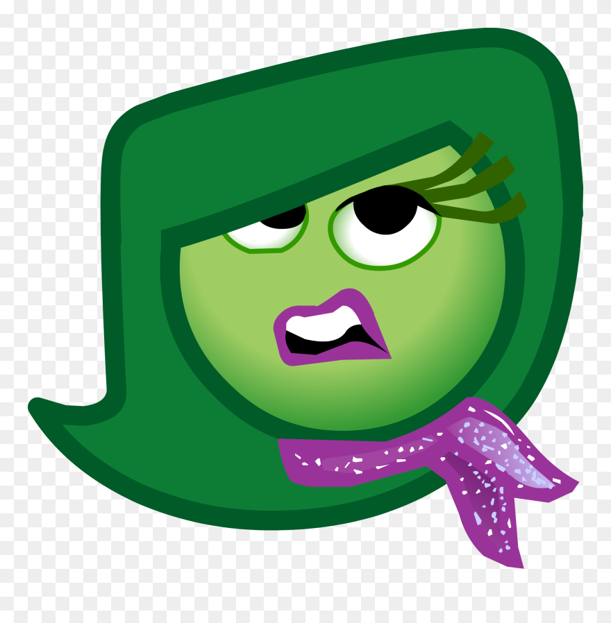 Transparent Inside Out Clipart - Disgust Emoji Inside Out - Png Download