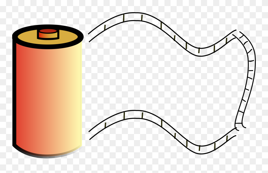 Film Photo 2 Clip Arts - Dibujo De Rollos De Pelicula - Png Download