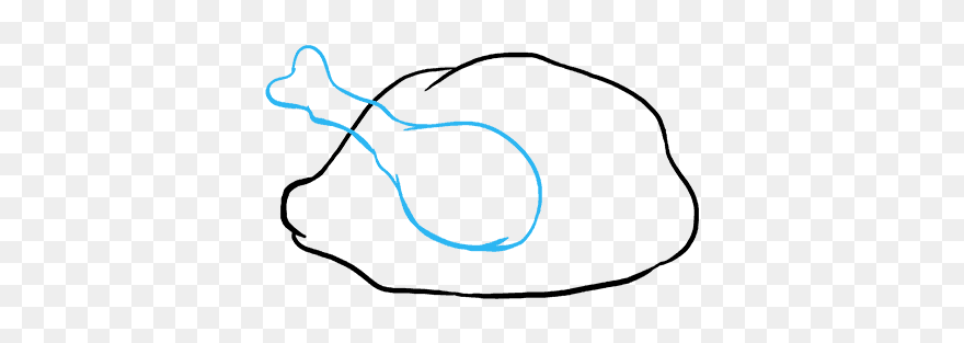 How To Draw Turkey Dinner Clipart