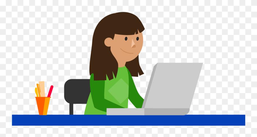 Online Study Cartoon Png Clipart