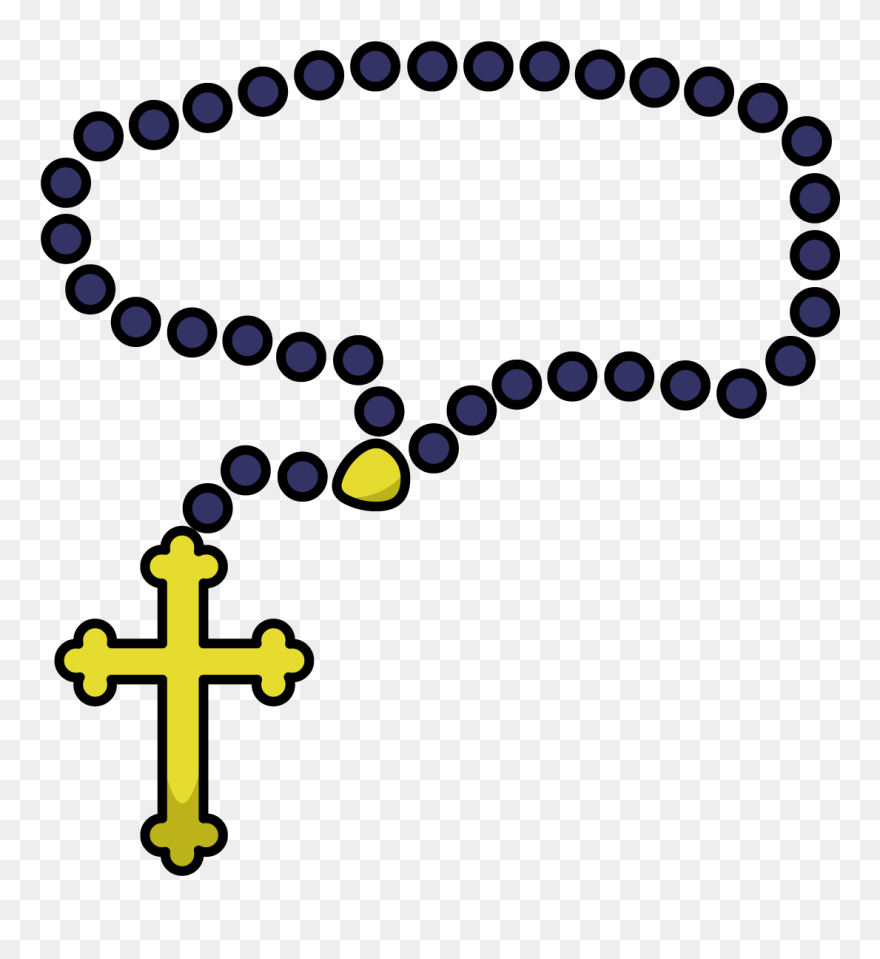 Clipart Cross Rosary Picture Royalty Free Stock Pope - Rosary Clipart Png Transparent Png