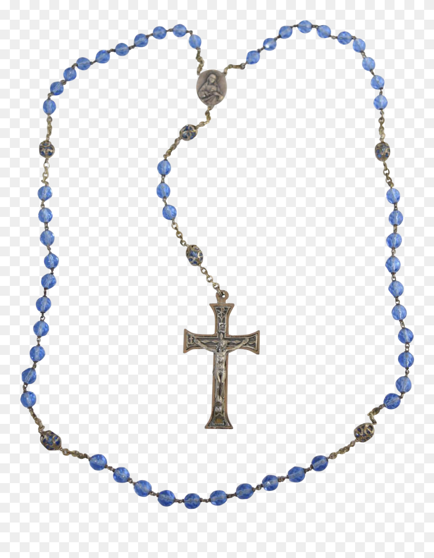 Rosary Transparent Blue - Transparent Background Vector Transparent Background Clipart
