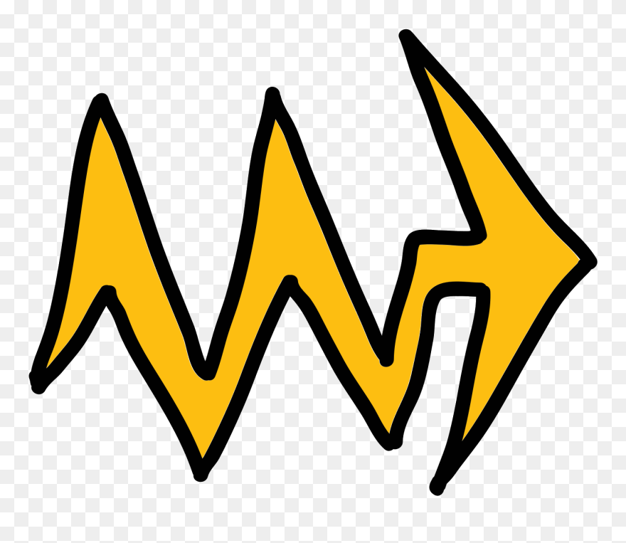 Download Lightning Arrow Icon - Noise Arrow Png Clipart