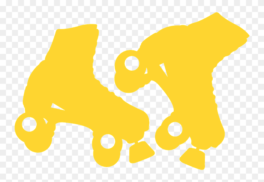 Roller Skate Silhouette Clip Art - Png Download