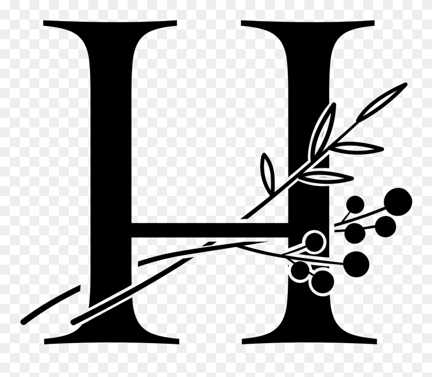 Logo H Stylist Design Clipart