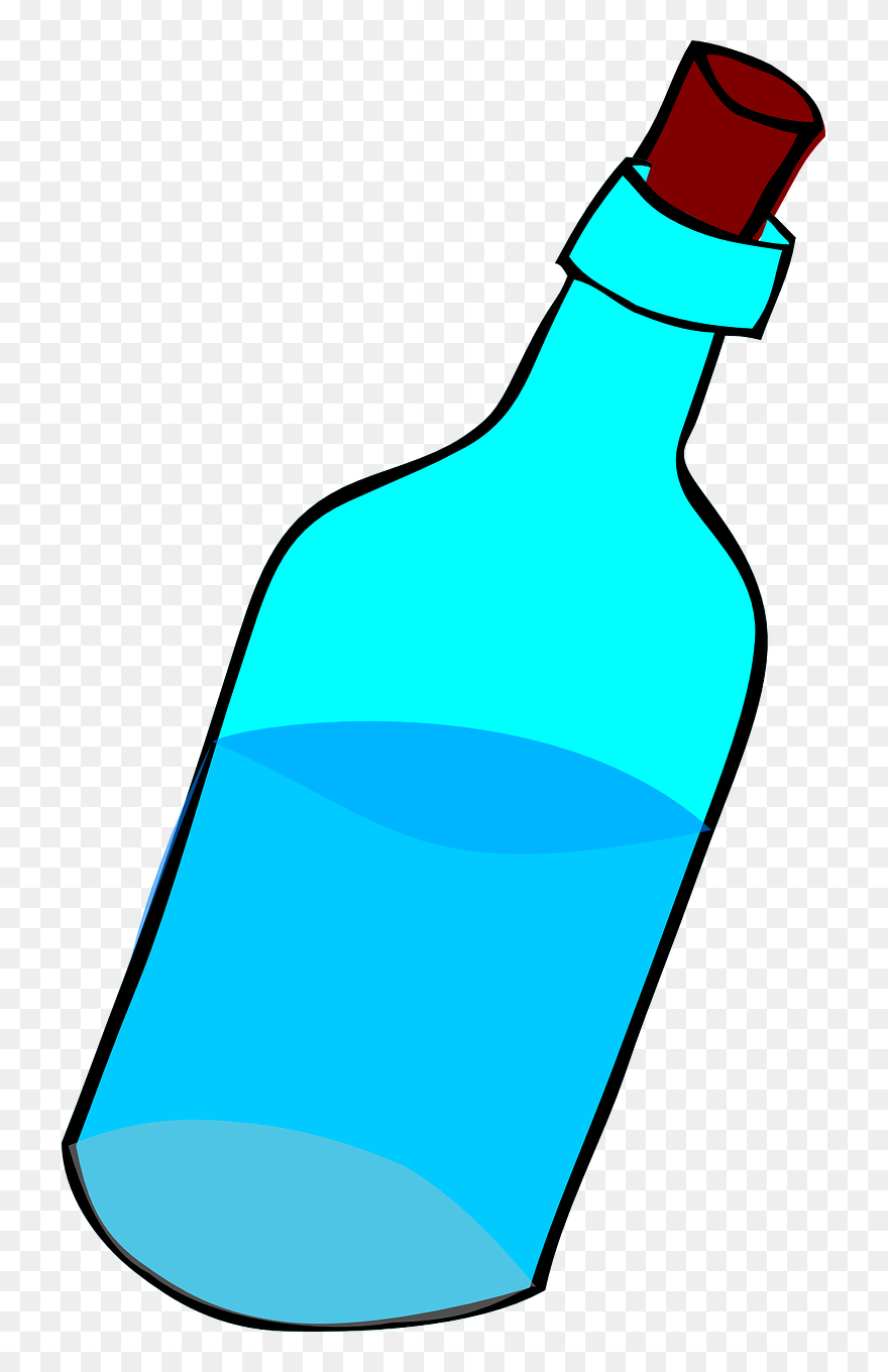 Glass Water Bottle Clipart - Png Download