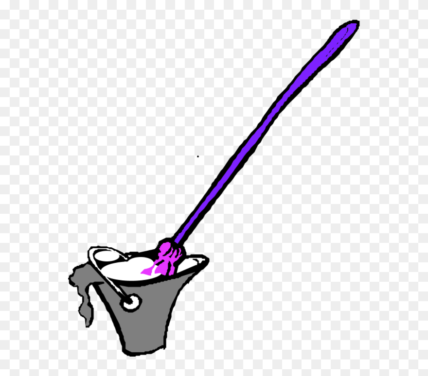 Cork - Clipart - Mop And Bucket - Png Download
