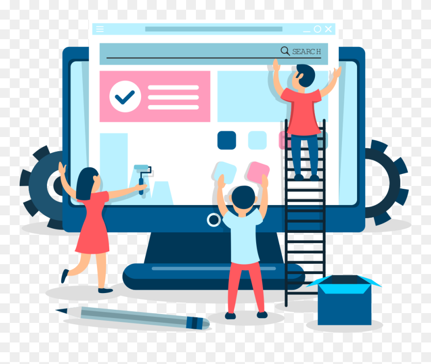 Website Designing & Development Cork Dublin - Ui Ux Design Illustration Clipart