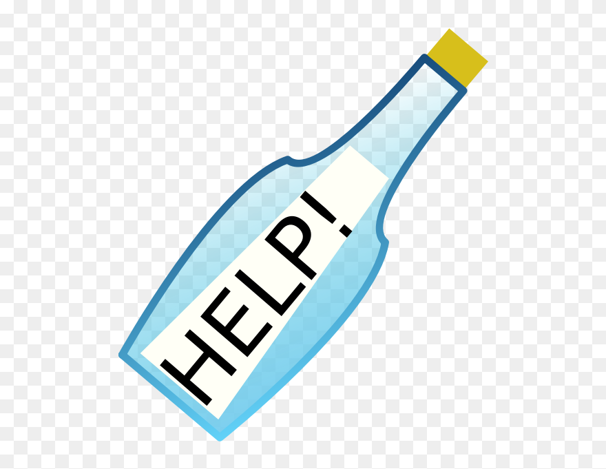 Message In A Bottle Clipart