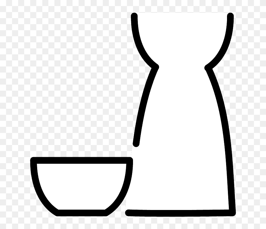 Sake Emoji Clipart - Png Download