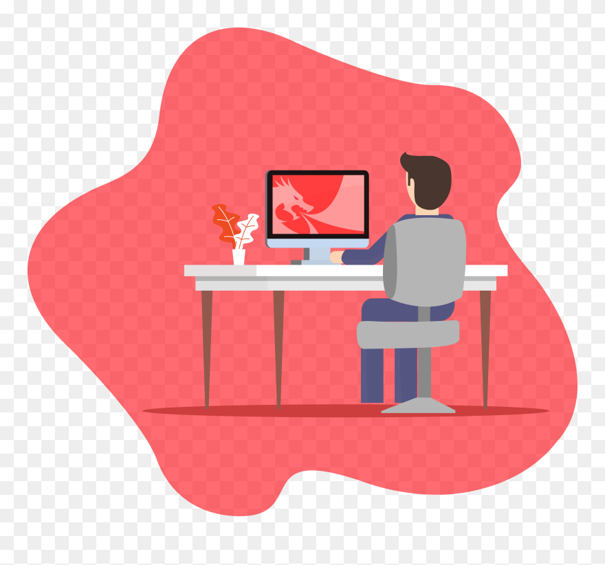Computer Desk Clipart